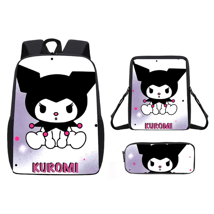 Wholesale Backpack Satchel Pencil Case Three-piece Student Schoolbag