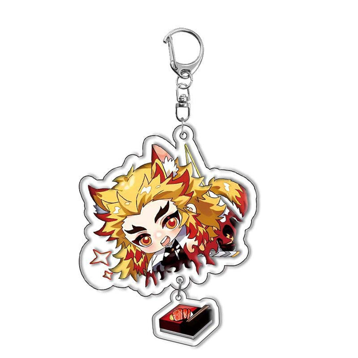 Wholesale 10pcs/set Acrylic double-sided keychain anime peripheral pendant