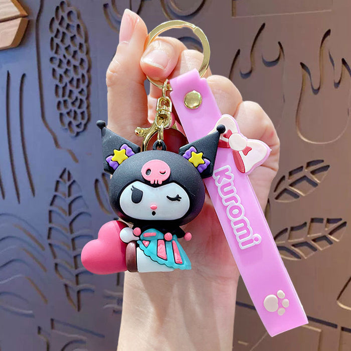 Wholesale PVC Cute Cartoon Doll Keychain JDC-KC-NLu007