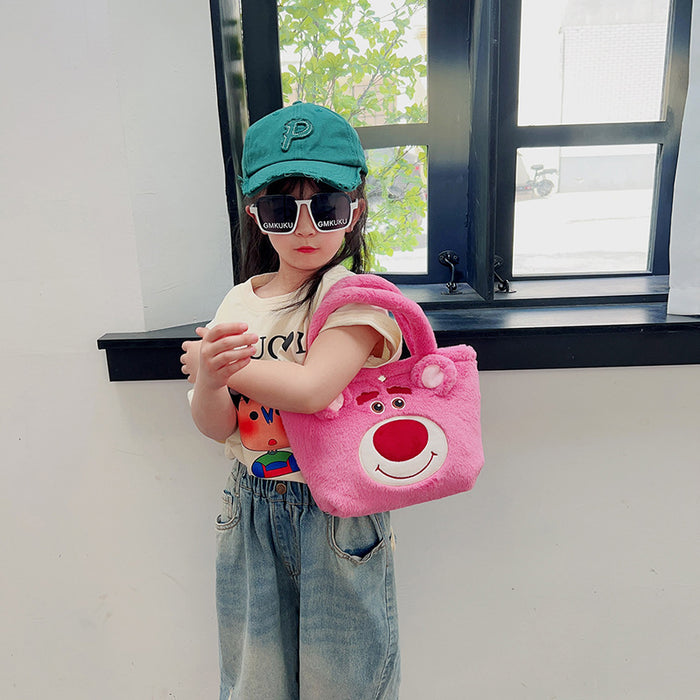 Wholesale Cute Cartoon Children's Furry Large Capacity Portable Small Shoulder Bag JDC-SD-YouW017