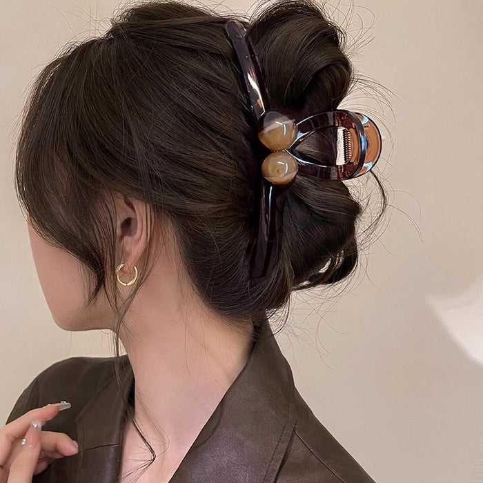Wholesale brown Hair Clip Women's Head Hair Volume Large Acrylic Clip Children's Hair Clip