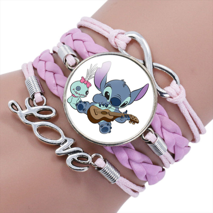 Wholesale Cartoon Braided Multi-layer Gemstone Bracelet JDC-BT-NH019