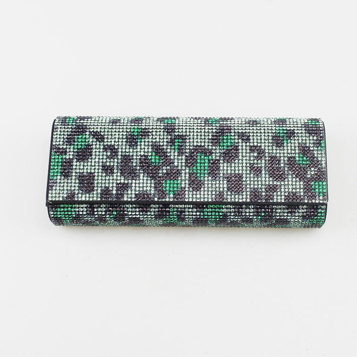 Wholesale Rhinestone Studded Black Eyeglasses Case Decorative Glasses Holder For Everyday Use Gift