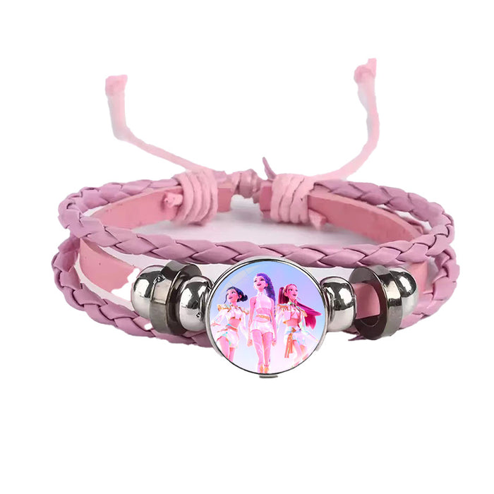 Wholesale Kpop Cute Cartoon Time  Bracelet