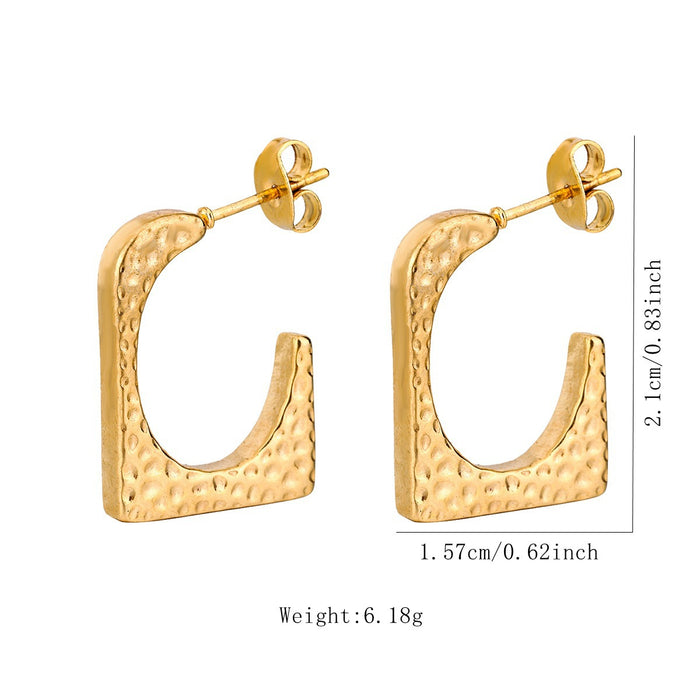 Wholesale Stainless Steel Geometric Earrings Earrings