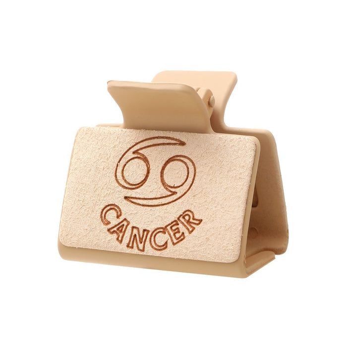 Wholesale Western Style Super Fiber Laser Carved Twelve Constellations Hairpin Distinctive Simple Head Shark Clip