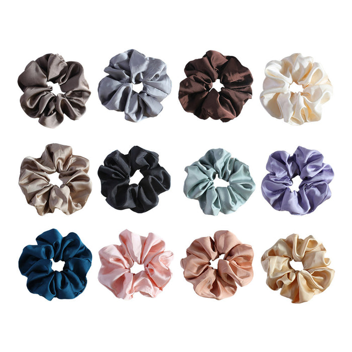 Wholesale Retro faux silk Hair Scrunchies
