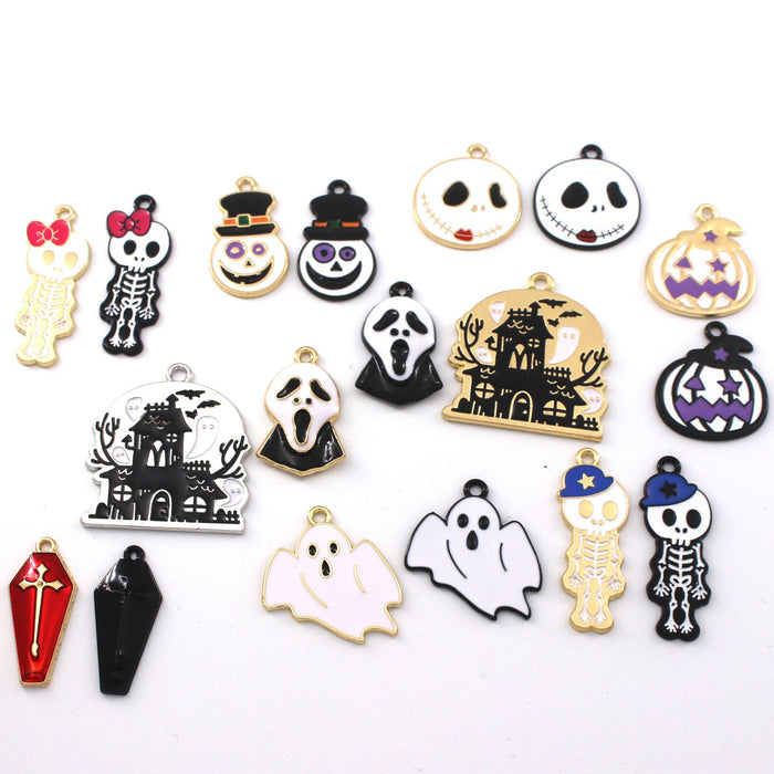 Wholesale 10cs   series diy alloy oil earrings pendant accessories factory direct sales