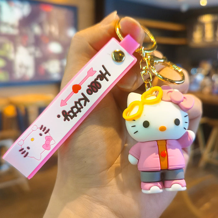 Wholesale Cartoon Silicone Doll Keychain JDC-KC-Tingm308