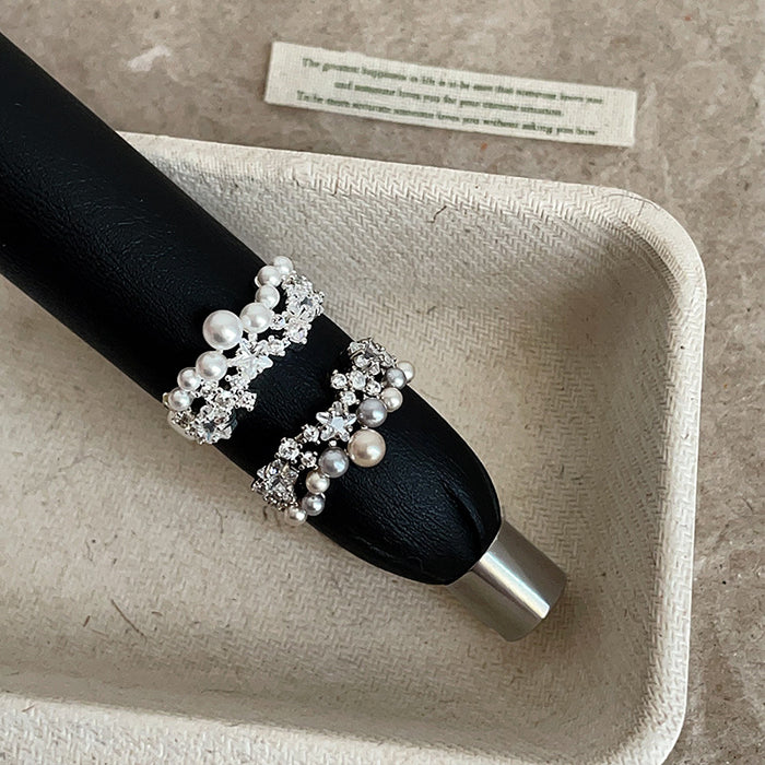 Wholesale Pearl and Zircon Ring
