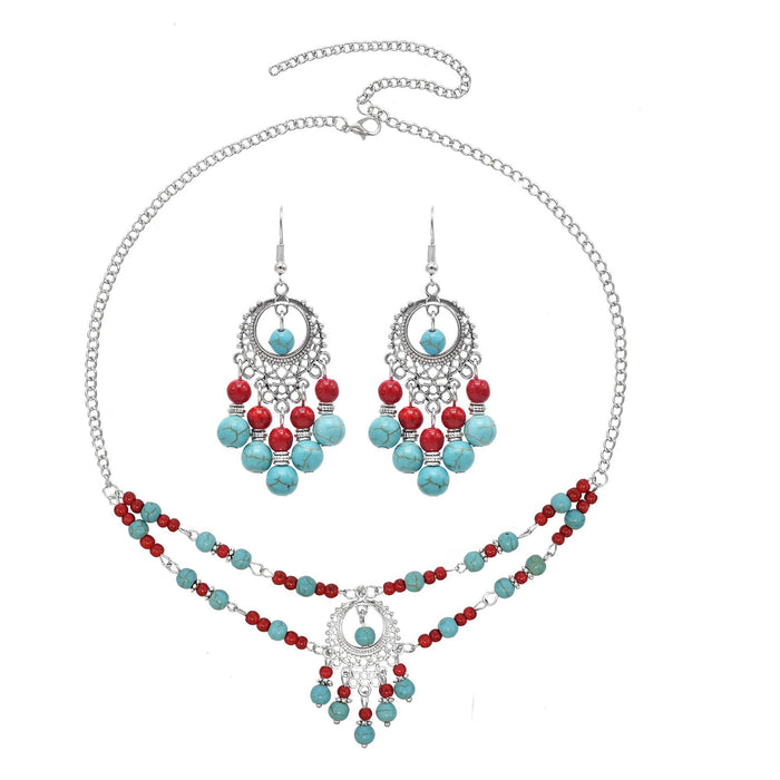 Wholesale Tassel retro earrings, eyebrow center pendant, forehead chain
