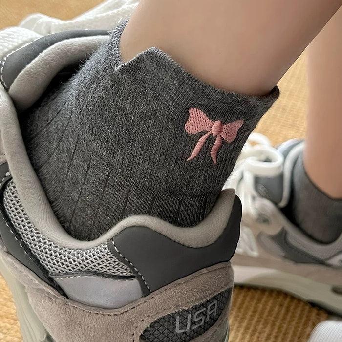 Wholesale Bow Socks Thin Cotton Cute Mesh Breathable Short Socks