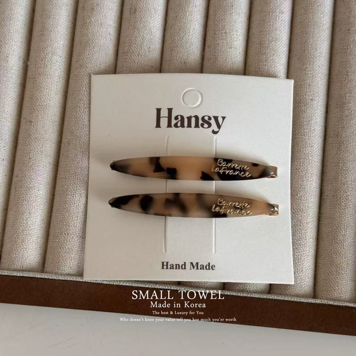 Wholesale High end hair clip with side bangs, broken hair, straight clip headband, temperament hair clip