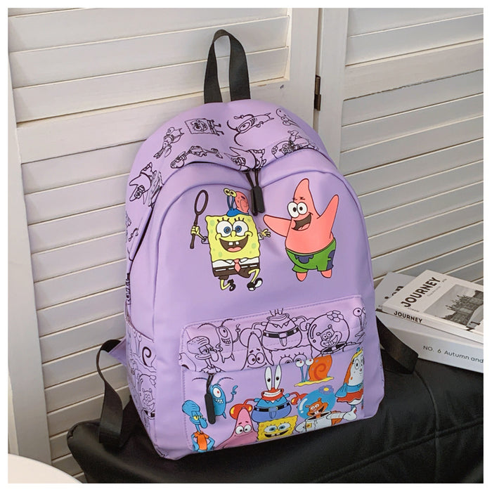 Wholesale casual travel bag printed cartoon school bag cute shoulder bag