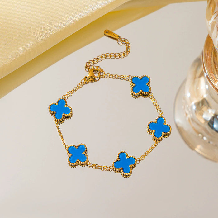 Wholesale Four leaf clover bracelet wholesale jewelry accessories new accessories niche high-end sense