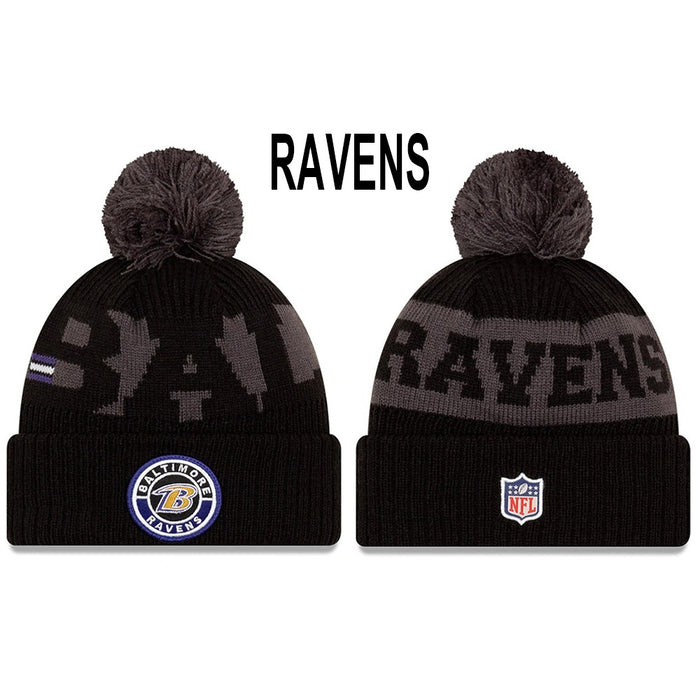 Wholesale Wool Knitted Hat Rugby Game Hat Sports Big Letter Warm Hat