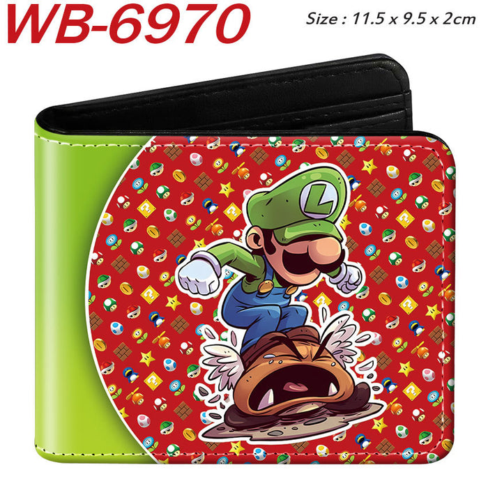 Wholesale Anime Cartoon Print PU Leather Bi Fold Wallet Street Fashion Unisex Student Wallets Waterproof Full Color Design Fashion Accessory Resale