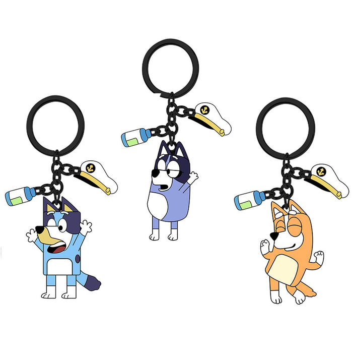 Wholesale Cartoon Puppy Metal Keychain JDC-KC-BuYu001