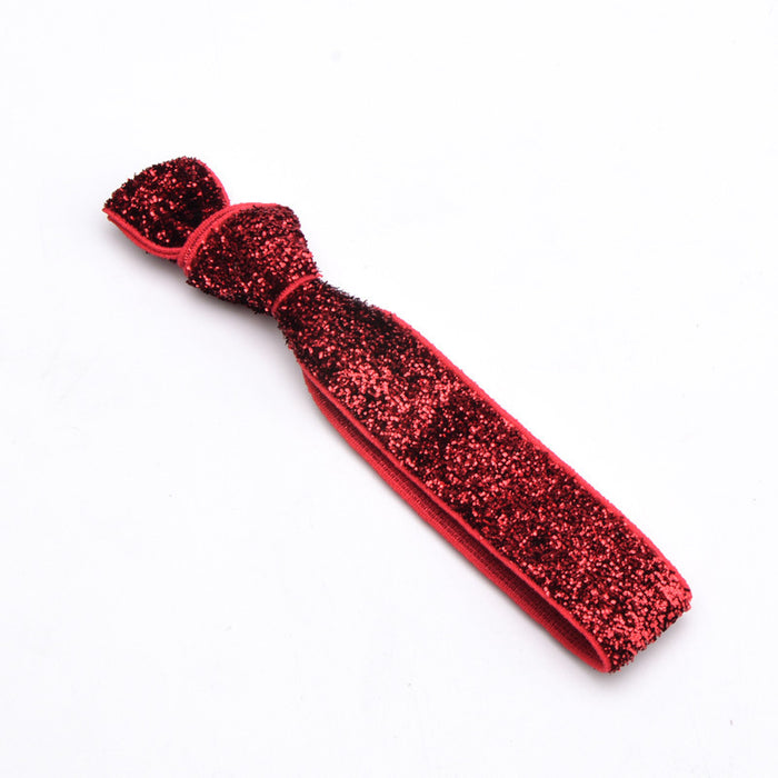 Wholesale Sequin Knotted Hair Tie JDC-HS-CaiS001