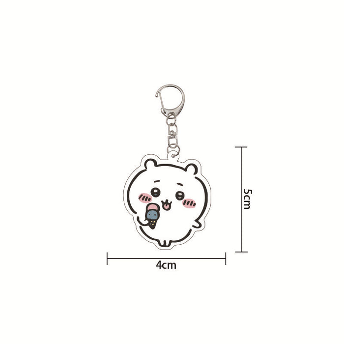 Wholesale  Cartoon Keychain Acrylic  Schoolbag Pendant