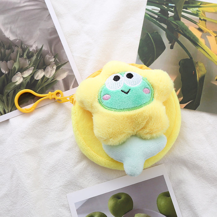 Wholesale Cute Flower Animal Coin Purse Mini Cute Circular Storage Bag Coin Purse Headphone Bag Holiday Gift JDC-WT-XG004