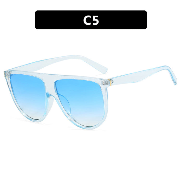 Wholesale Anti blue light internet celebrity large frame flat lens new glasses frame can be matched with myopia glasses frame