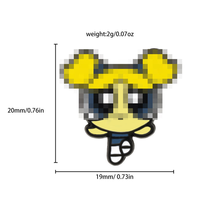 Wholesale Cartoon Brooch Chic Metal Fashion Accessory Trendy Gift For Students Boutique Resale Pin