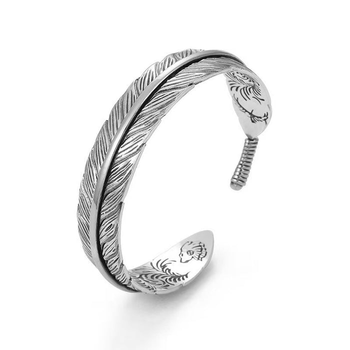 Wholesale Feather Bracelet Opening Men's Fashionable Bracelet Opening Bracelet Jewelry
