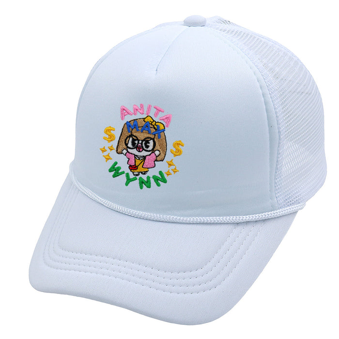 Wholesale Cotton Embroidered Trucker Hat Summer Mesh Cap Baseball Cap JDC-FH-HaiPu003