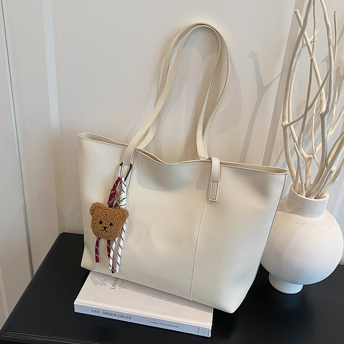 Wholesale Textured underarm bag women' s new simple versatile shoulder bag fashionable large capacity student commuter tote bag