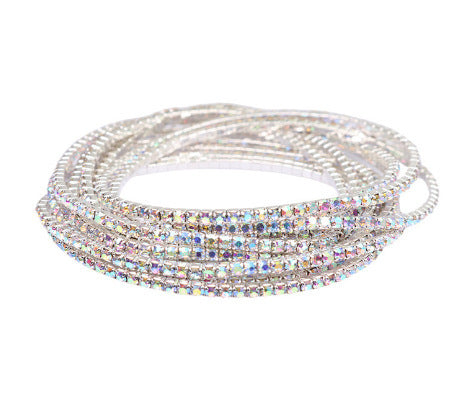 Wholesale Single row thin bracelet rhinestone tennis chain gold plated bracelet