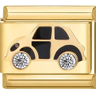 Wholesale Stainless Steel Module Bracelet Gold Plated Smiley Dolphin Crown Double Heart All Match Personality Assembly