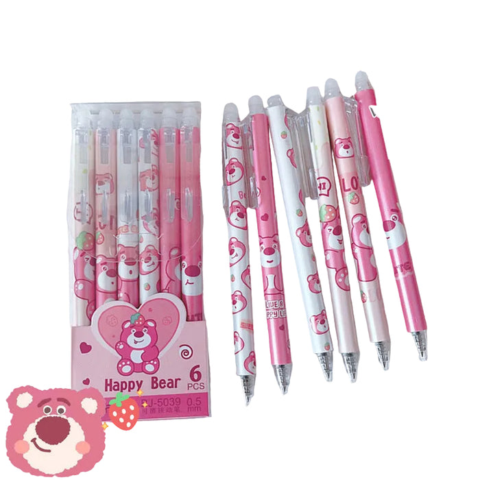 Wholesale Cute cartoon-printed erasable click pens