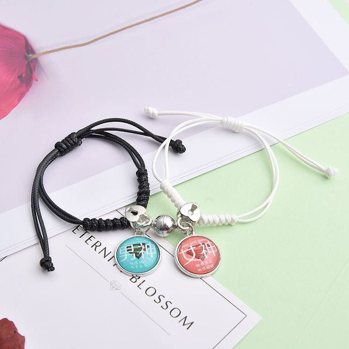Wholesale Magnet Bracelet Cute Braided Bracelet
