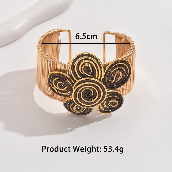 Wholesale Handmade geometric jewelry with flower bracelets