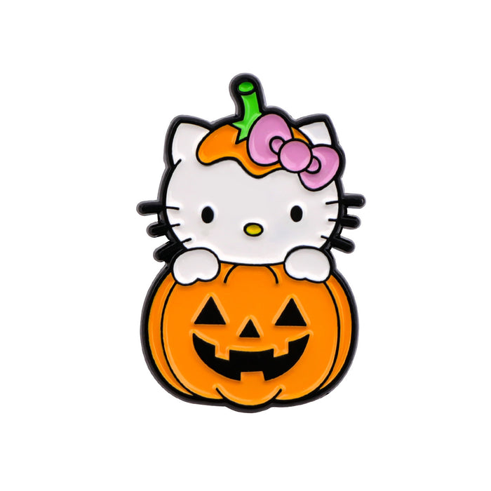 Wholesale Cartoon   Cat Rabbit Brooch Badge Clothing Backpack Decoration Alloy