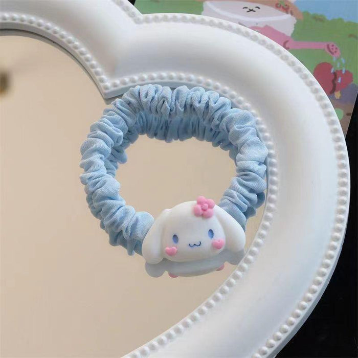 Wholesale Cute Sanrio Hair Accessories Cinnamon Dog Large Intestine Hair Ring Sweet Cartoon Headband Kulo Miza Hair Rubber Band Headdress JDC-HS-Wangl006