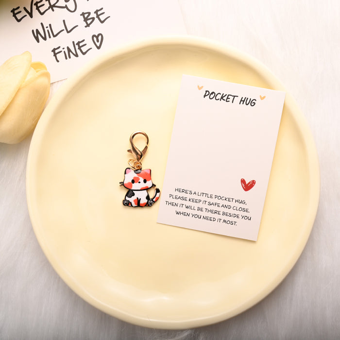 Wholesale Cute and able cartoon cat keychains