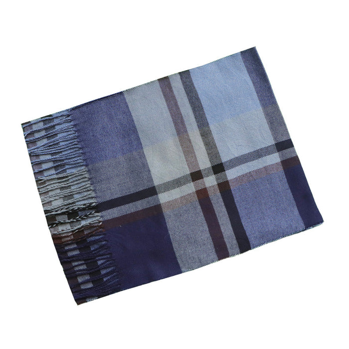 Wholesale  Casual Brushed Thick British Plaid Long