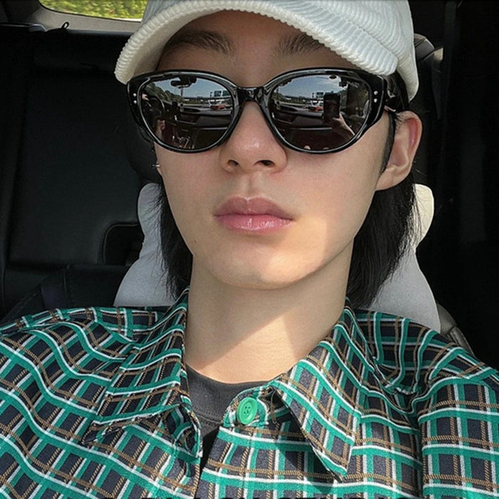 Wholesale Retro sunglasses for men and women, round face sunglasses, sun protection, hiking goggles