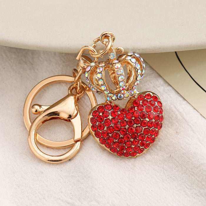 Wholesale Diamond Love Crown Alloy Keychain JDC-KC-ChaoK043