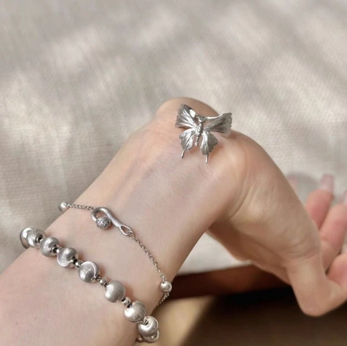 Wholesale Women' s simple and versatile butterfly ring