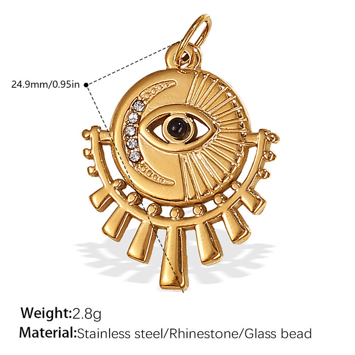Wholesale DIY Stainless Steel Gold-Plated Necklace Pendant Accessories