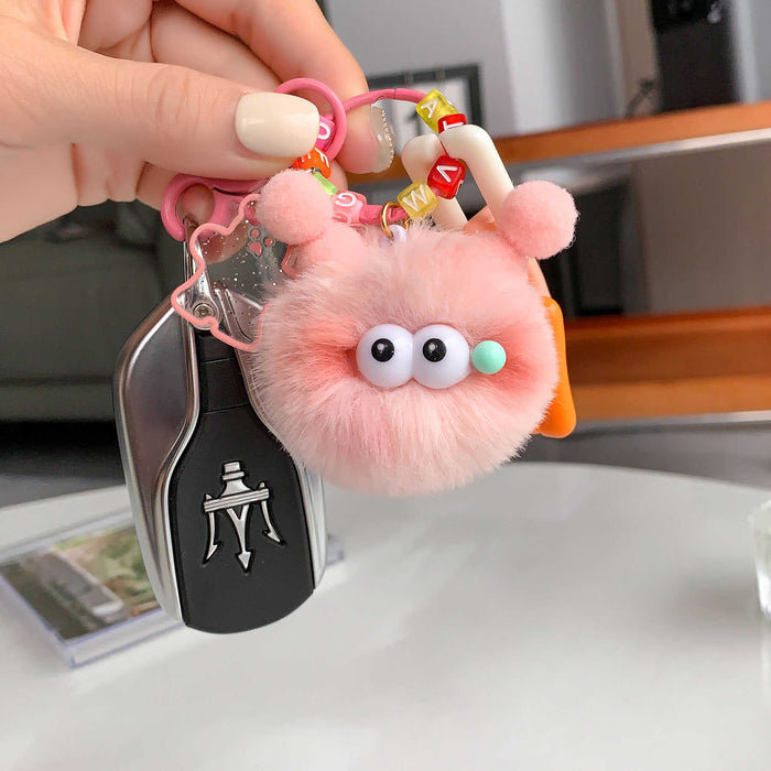 Wholesale Plush car keychain exquisite cute little doll bag pendant backpack hanging decoration