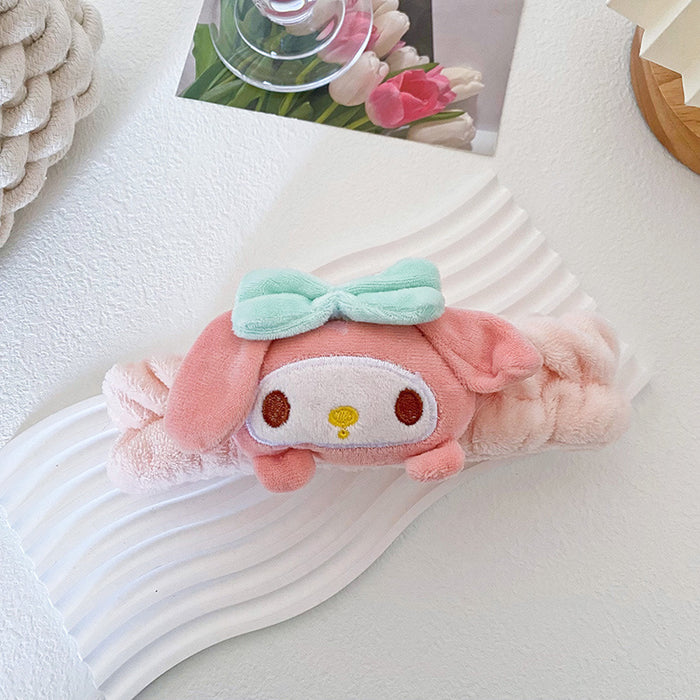 Wholesale Cartoon Doll Hairband Sweet Girl Wash Face Beauty Makeup Hairband Headband Flannel Hair Accessories Headdress