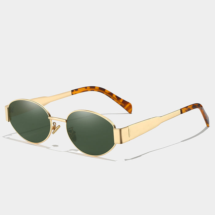 Wholesale Round frame sunglasses, high-end and fashionable, driving glasses, UV protection, photography sunglasses, decoration