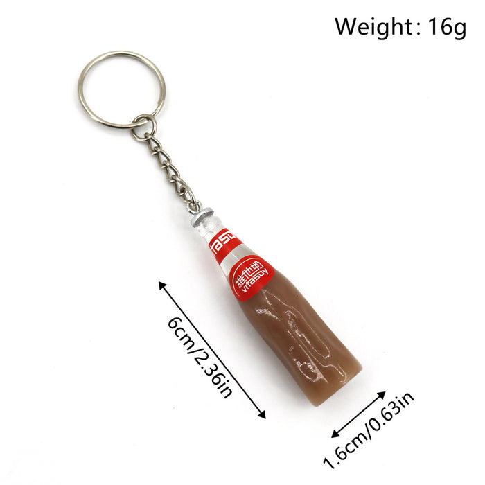 Wholesale Beverage Bottle Resin Keychains JDC-KC-HaoAn015