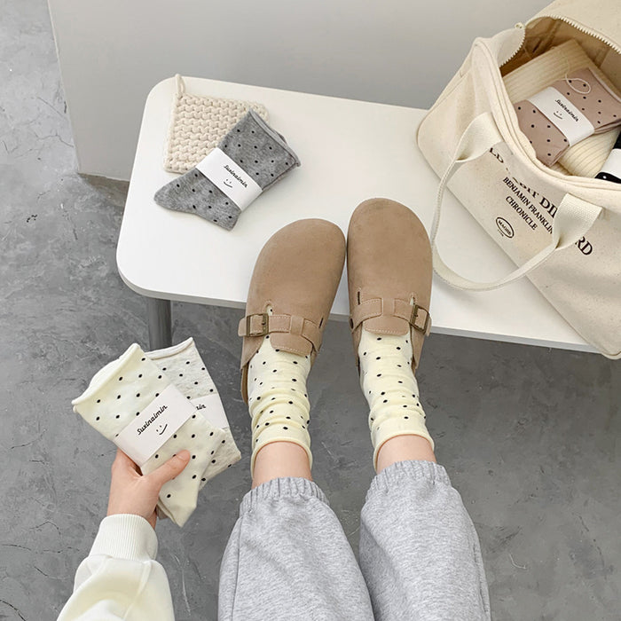 Wholesale Socks children retro rolled edge mid tube socks artistic socks