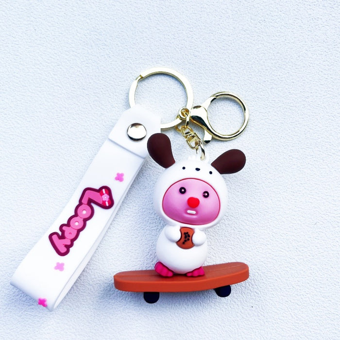 Wholesale PVC Cartoon Doll Keychain JDC-KC-WuYi041