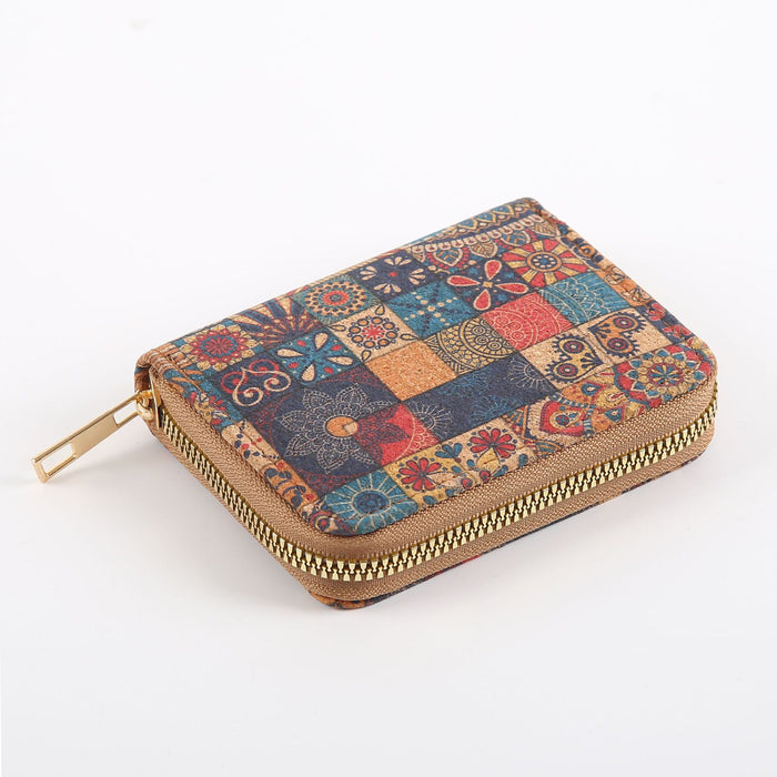 Wholesale Multi-Layer PU Short Wallet with Geometric Pattern Fashionable Card Holder MOQ≥3